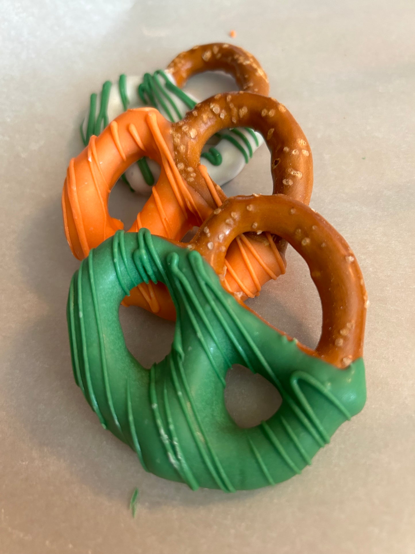 Chocolate covered pretzels