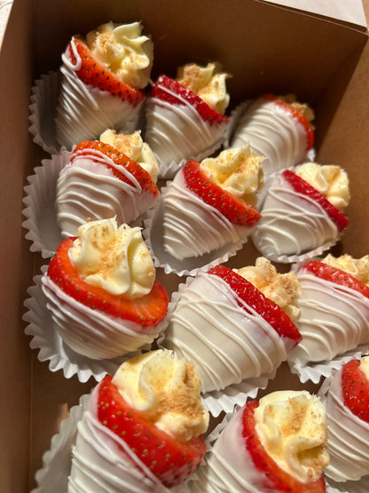 Cheesecake stuffed strawberries