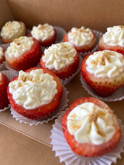 Cheesecake stuffed strawberries