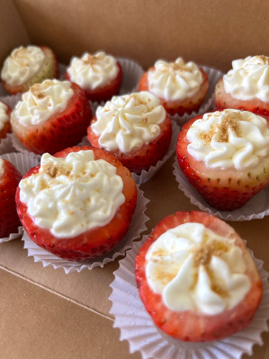 Cheesecake stuffed strawberries
